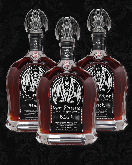 Von Payne Black Blended Whiskey (3) Bottle Bundle