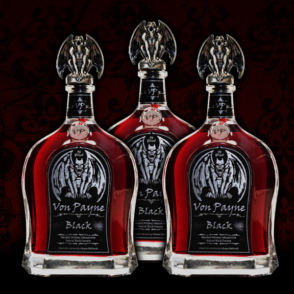 Von Payne Black Blended Whiskey (3) Bottle Bundle