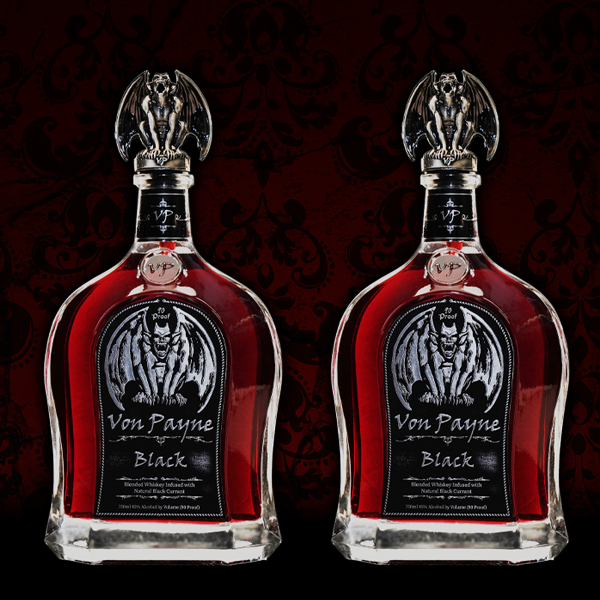 Von Payne Black Blended Whiskey (2) Bottle Bundle