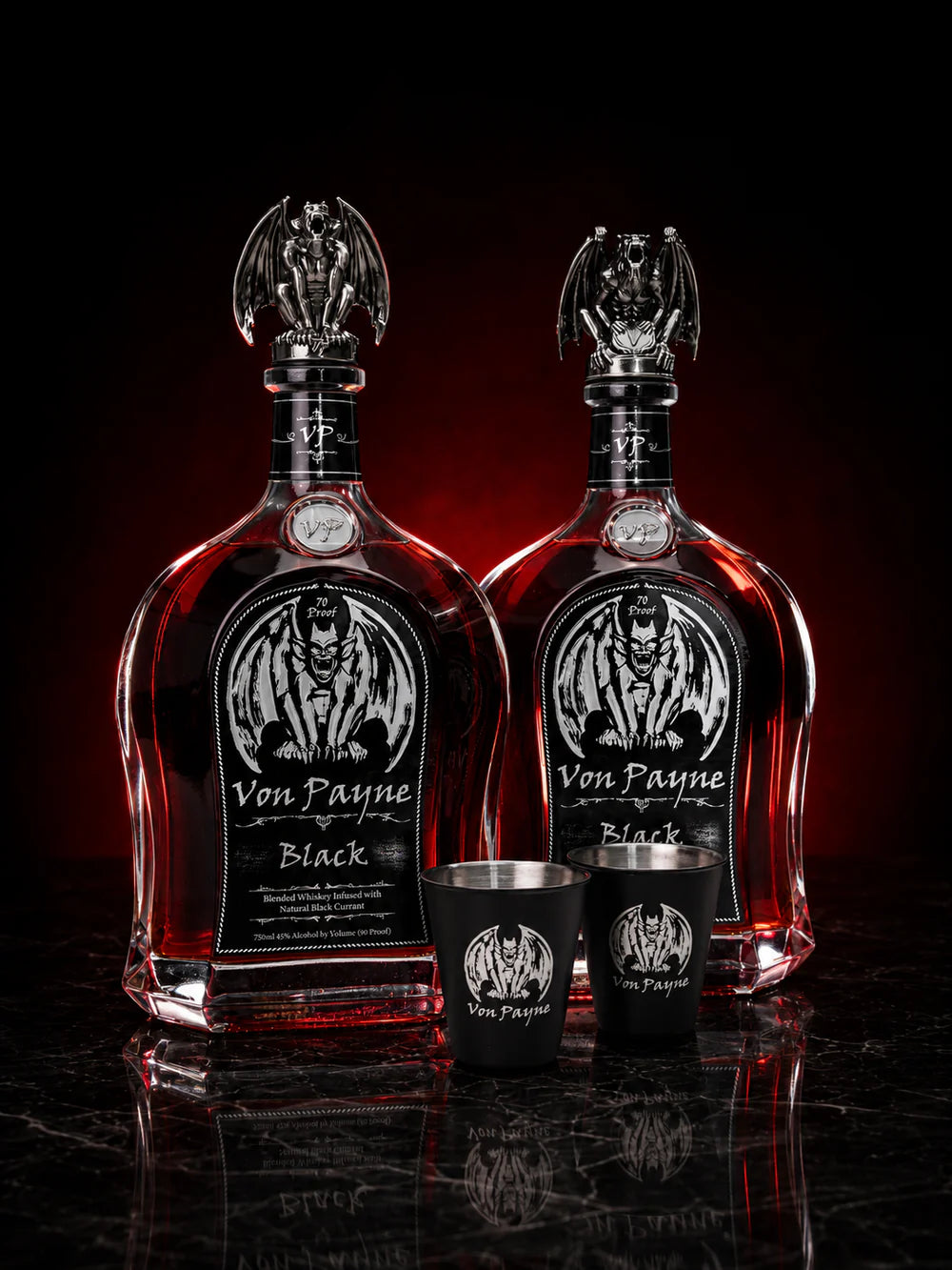 Limited Time Offer - Von Payne Black (2) Bottle Bundle w/ Shot Cups