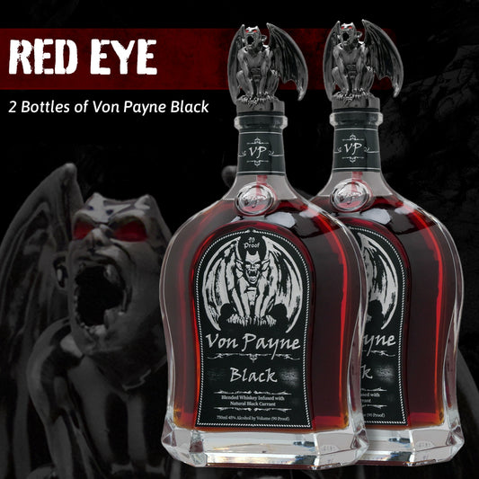 Von Payne Black Blended Whiskey (2) Bottle Bundle